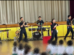 「パーカッションパフォーマンスプレーヤーズPPP」茨城県・東海村小学校公演