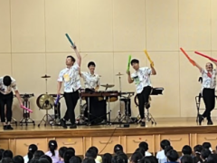 「パーカッションパフォーマンスプレーヤーズPPP」千葉県館山市・小学校公演