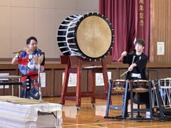 和太鼓集団『萌芽』茨城県那珂郡・小学校公演