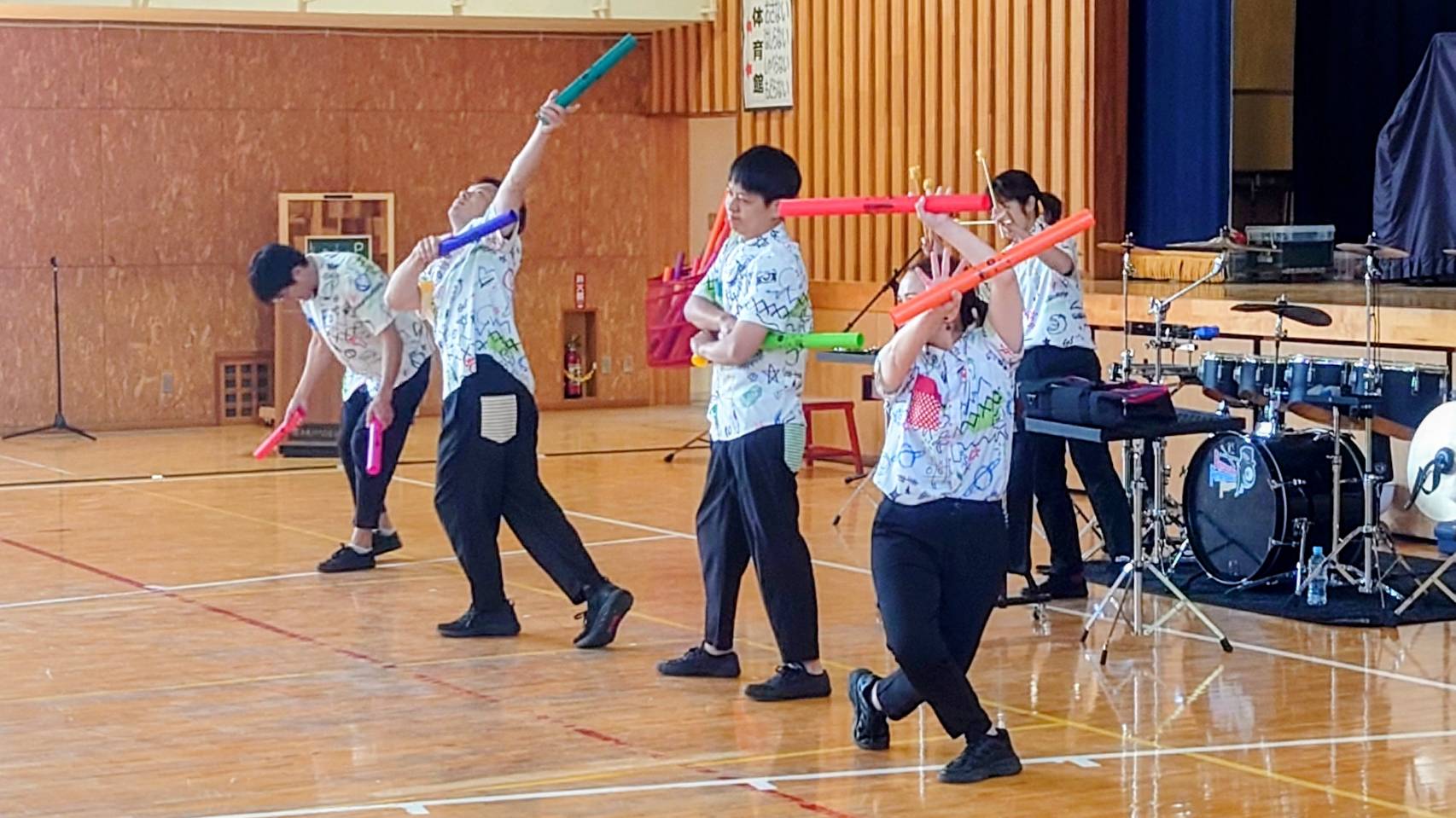 「パーカッションパフォーマンスプレーヤーズPPP」千葉県茂原市・小学校公演