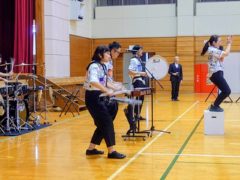 「パーカッションパフォーマンスプレーヤーズPPP」千葉県山武郡・中学校公演
