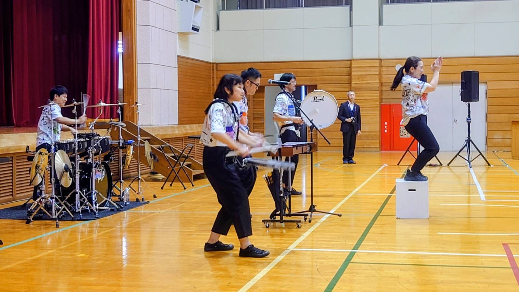 「パーカッションパフォーマンスプレーヤーズPPP」千葉県山武郡・中学校公演
