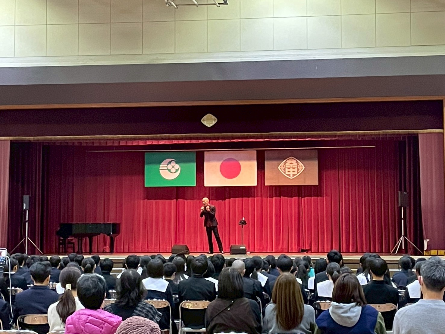 「木山裕策〜夢のむこう側」岐阜県本巣市・中学校公演